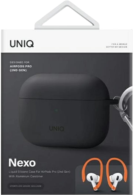 Uniq AirPods Pro 2 Nexo Case with Hooks - Gray