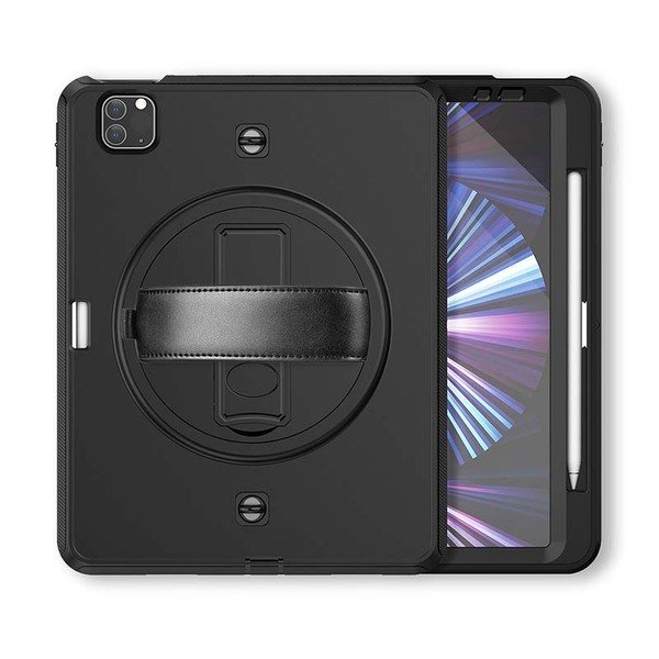 OUTDOOR CASE iPad 10,2" Pro 10,5" / Air 10,5 (2018/2019) with front holder - black