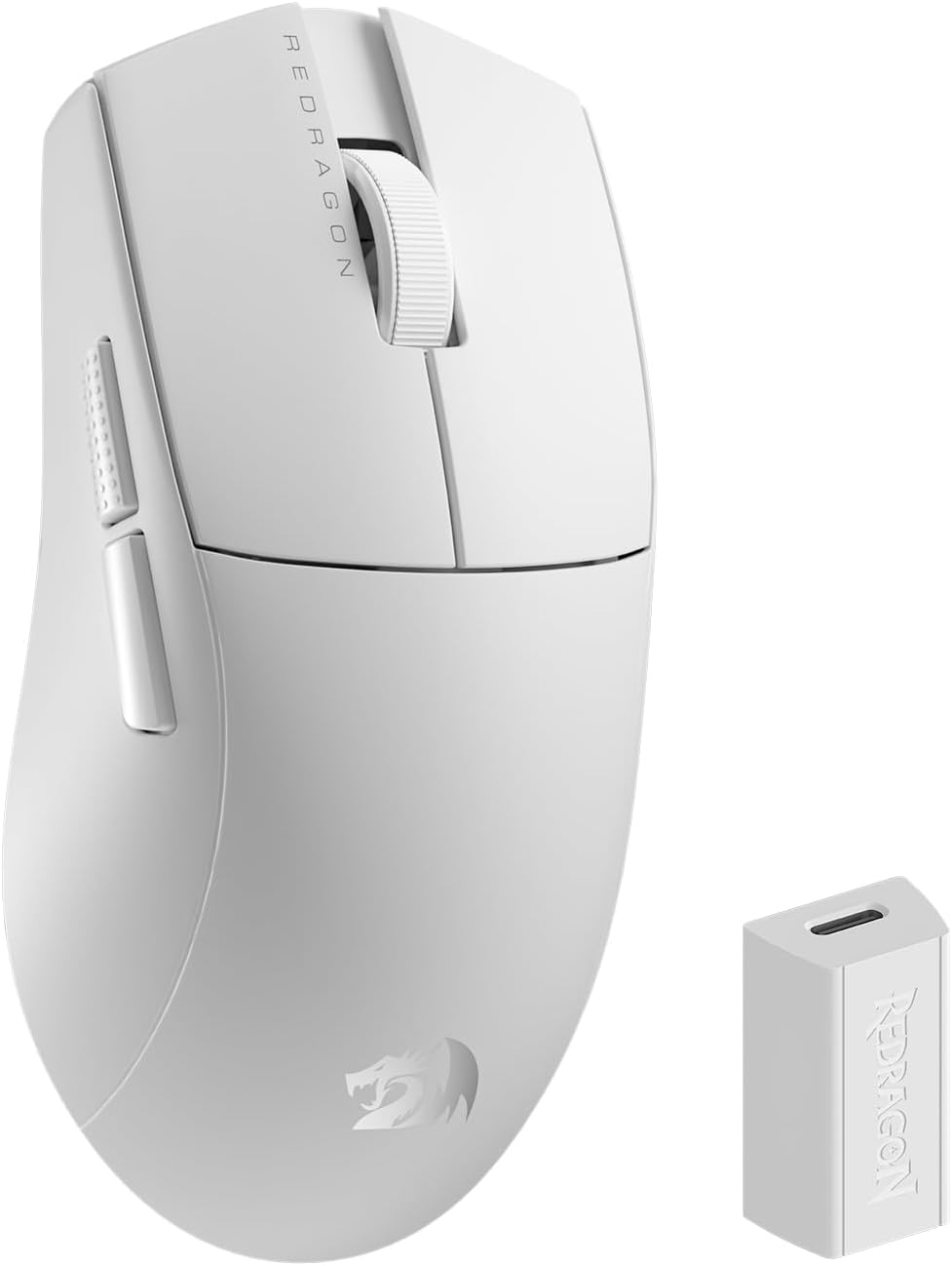 Redragon K1NG PRO 4K Triple‑Mode Ultra‑Light Gaming Mouse (White)
