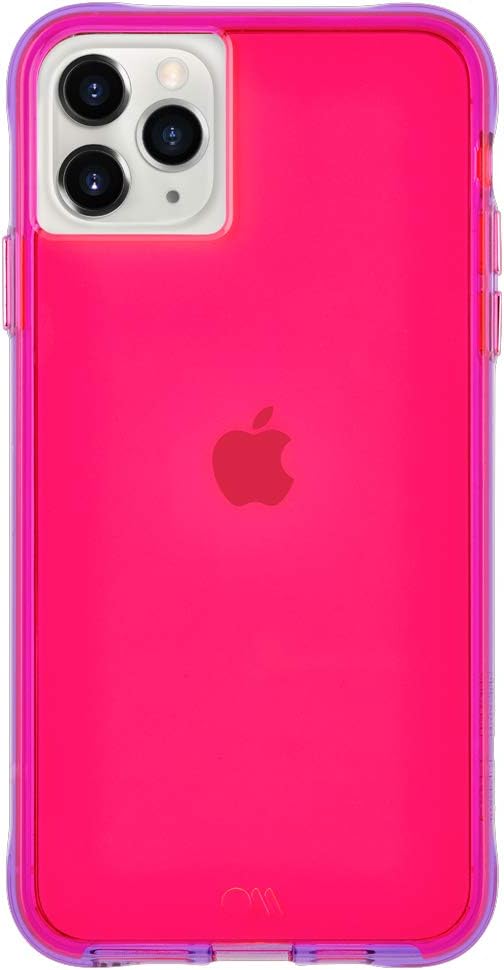 Case-Mate - Tough NEON - Case for iPhone 11 Pro - 5.8 inch - Pink/Purple Neon