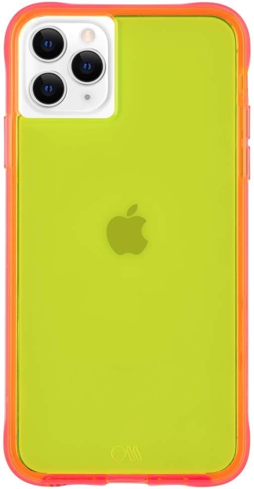Case-Mate - Tough NEON - Case for iPhone 11 Pro - 5.8 inch - Yellow/Pink Neon