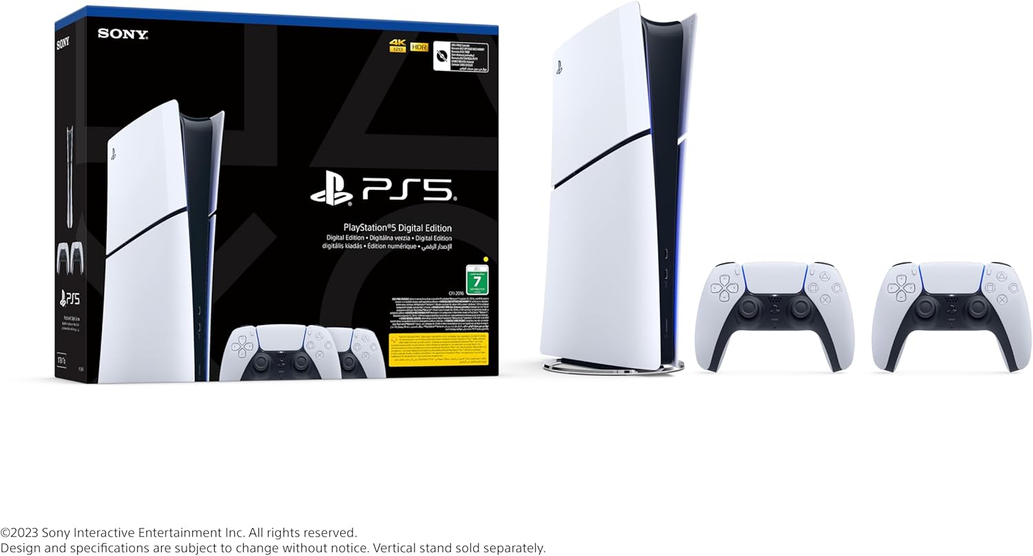 PlayStation 5 Digital Slim Console + Extra Controller