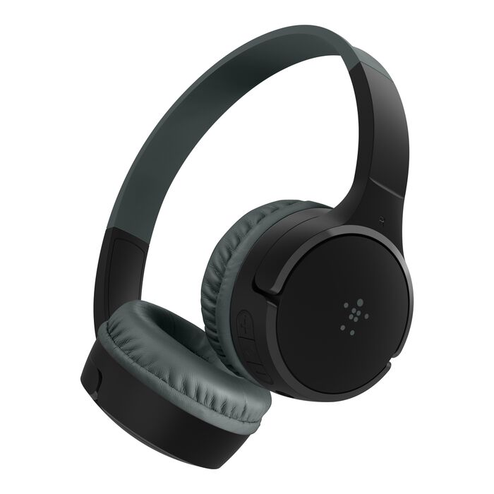 سماعات رأس لاسلكية للأطفال من Belkin Sound form باللون الأسود