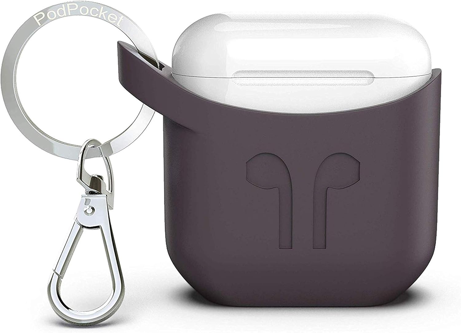 Pod Pocket - Silicone Case for Apple AirPods Cocoa Gray