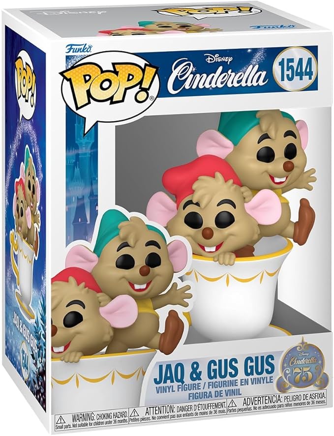 Pop! Disney: Cinderella’s 75th Anniversary – Jaq & Gus in Cup