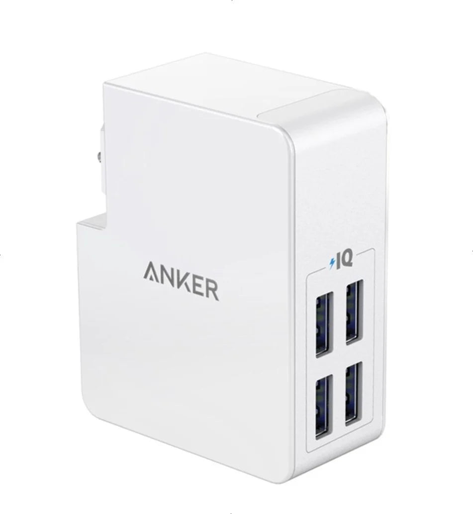 ANKER POWER PORT 4 LITE 4-PORT WALL CHARGING ADAPTER(A2042L21) - WHITE