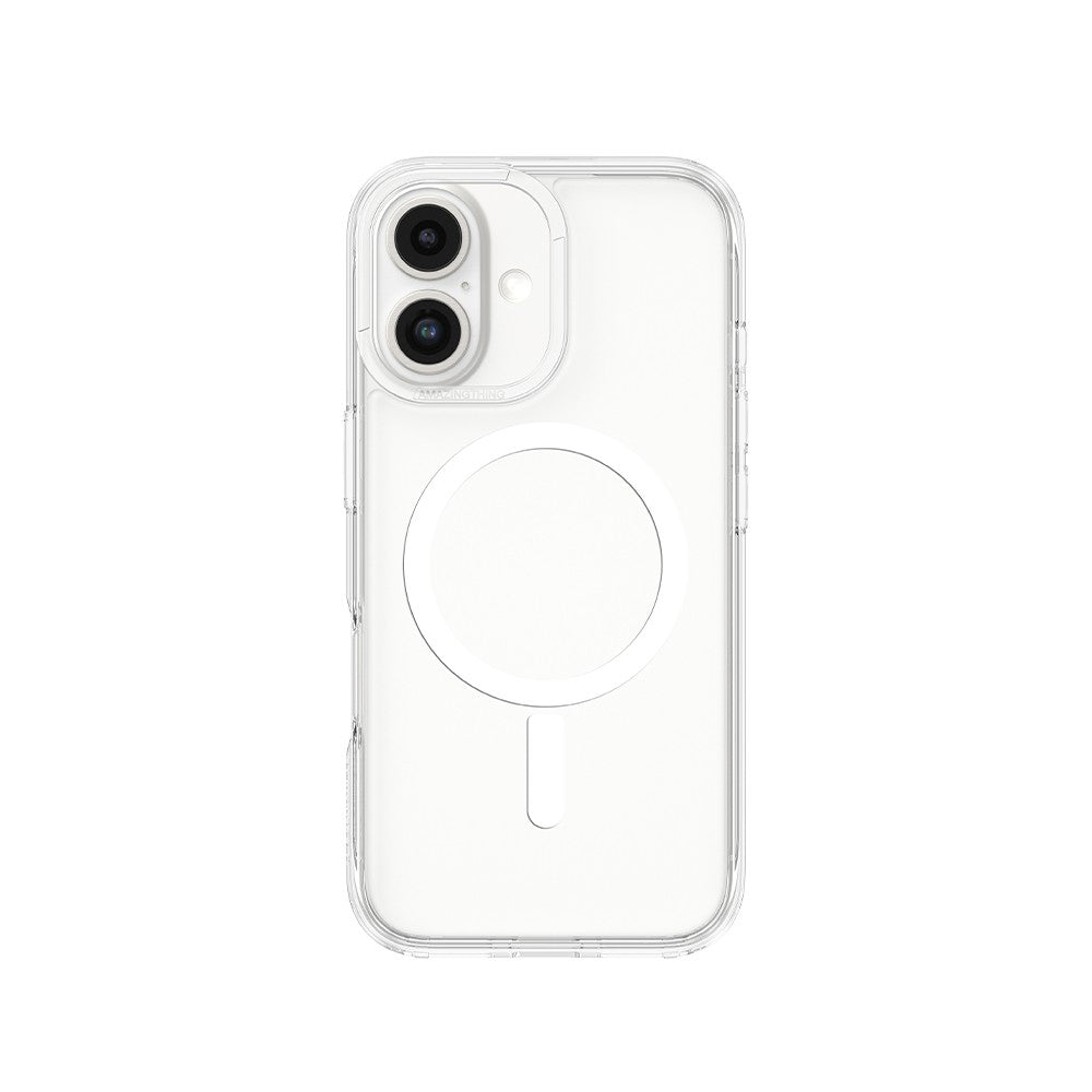AMAZINGthing Casing for iPhone 16 Minimal Magsafe Drop proof Transparent