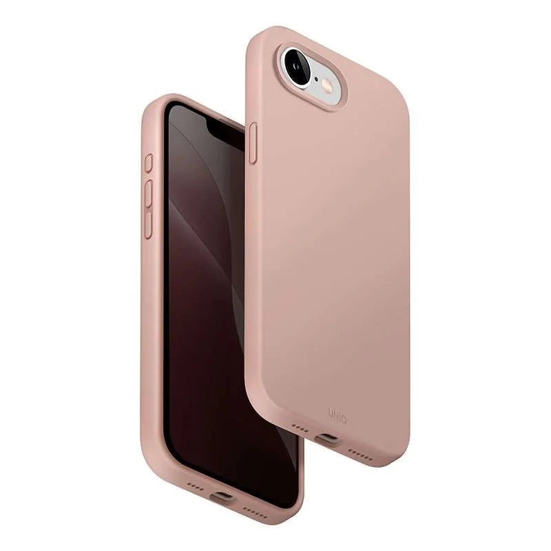 UNIQ Lino Magsafe Compatible Phone Case for iPhone 16E – Blush Pink