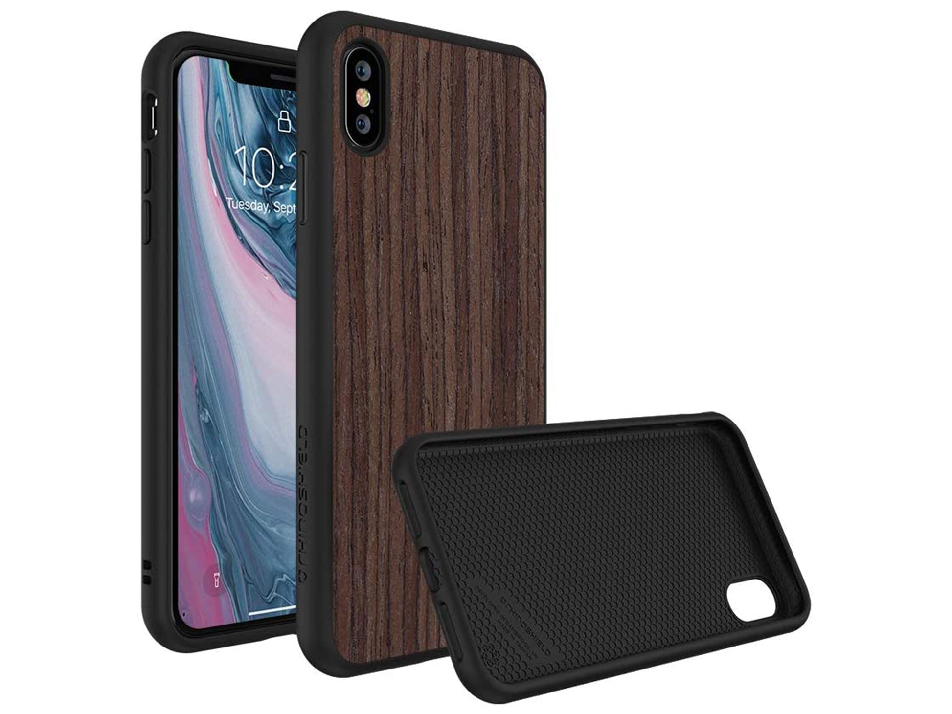 RhinoShield SolidSuit Dark Walnut iPhone XS Case