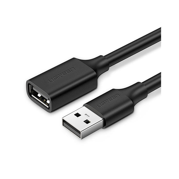 كابل يو إس بي 2.0 من ذكر إلى أنثى من يوجرين بطول 1 متر، أسود