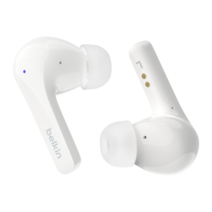 سماعات أذن Belkin Sound Form Motion اللاسلكية الحقيقية باللون الأبيض