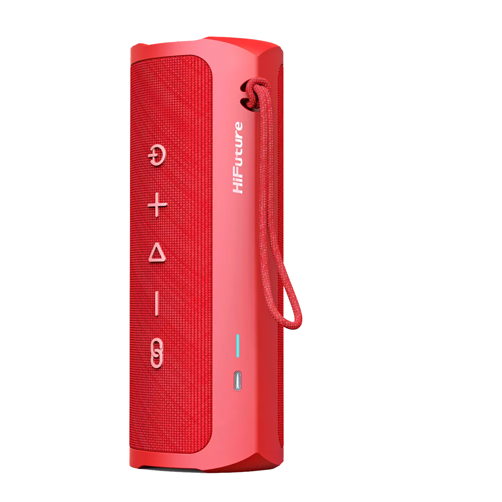 HiFuture - Ripple - 30W Waterproof Bluetooth Speaker - Red