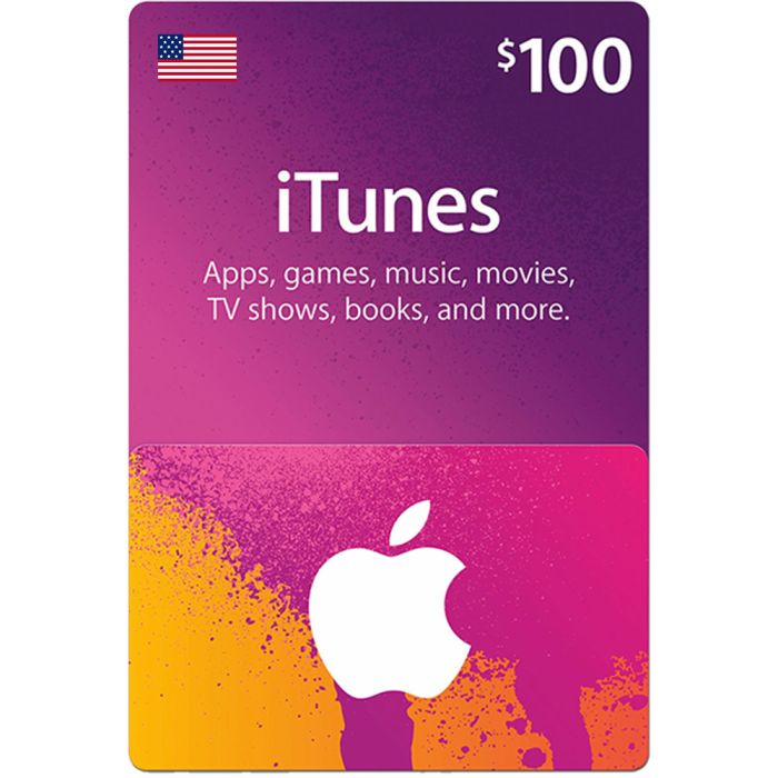 Apple $100 Gift Card USA Only iTunes App Store Credit