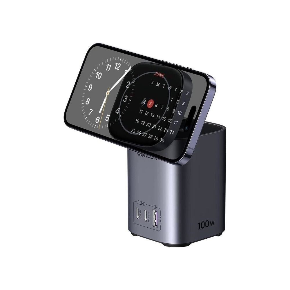 Ugreen CD342 Nexode 100W USB C Charger With 15W Magsafe Charger - Black