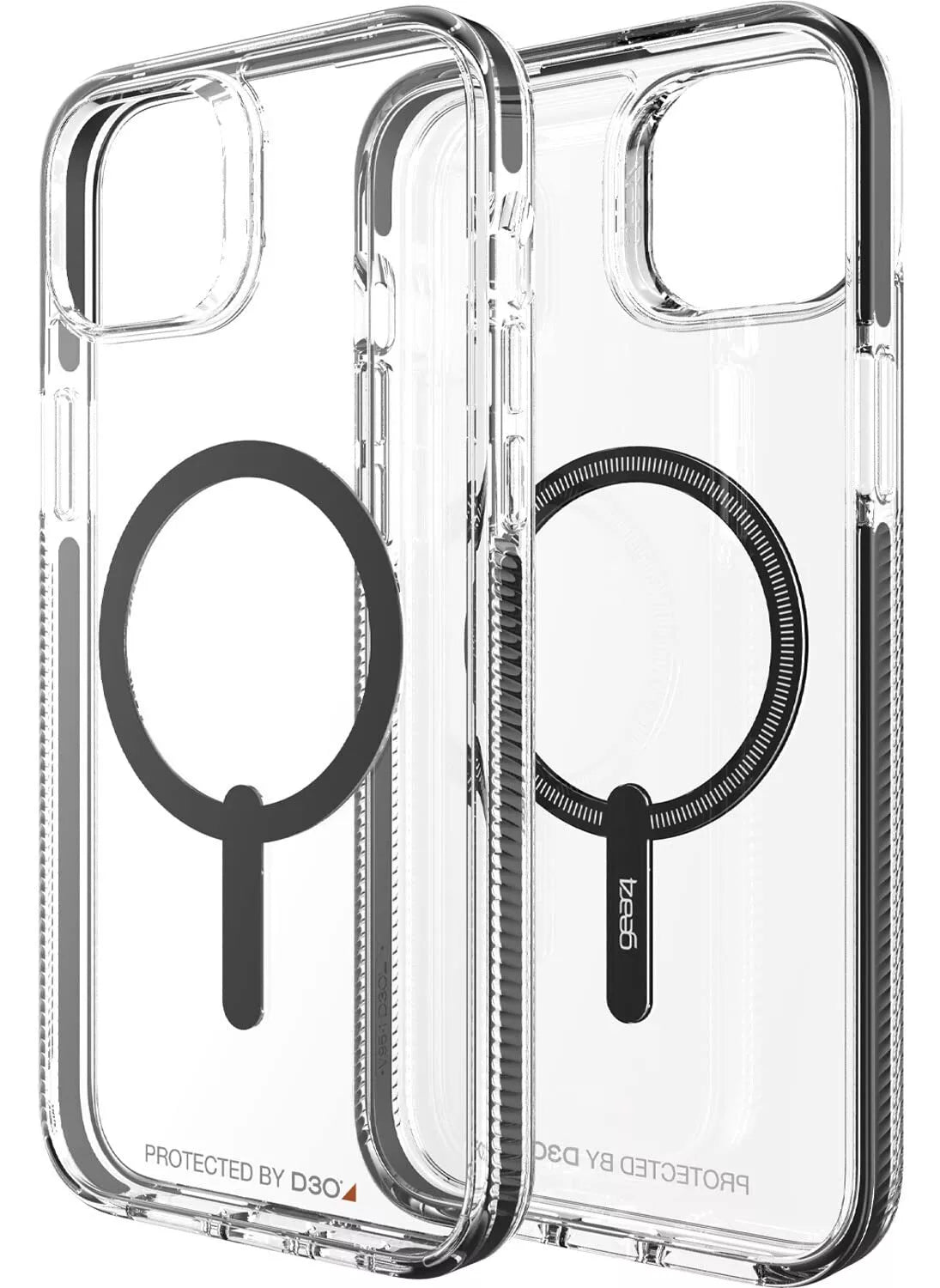 Gear4 Santa Cruz Snap designed for iPhone 14 PLUS case cover compatible with MagSafe with D3O Impact Protection upto 13 Feet / 4 Meter - Black