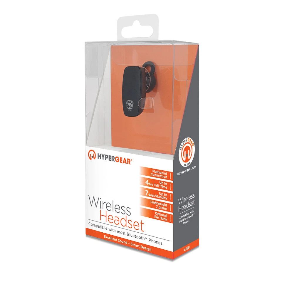 HyperGear V360 Wireless Headset - Black