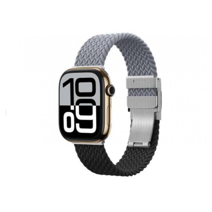 AMAZINGTHING BLEND WATCH BAND FOR APPLE WATCH BLACK GRAY