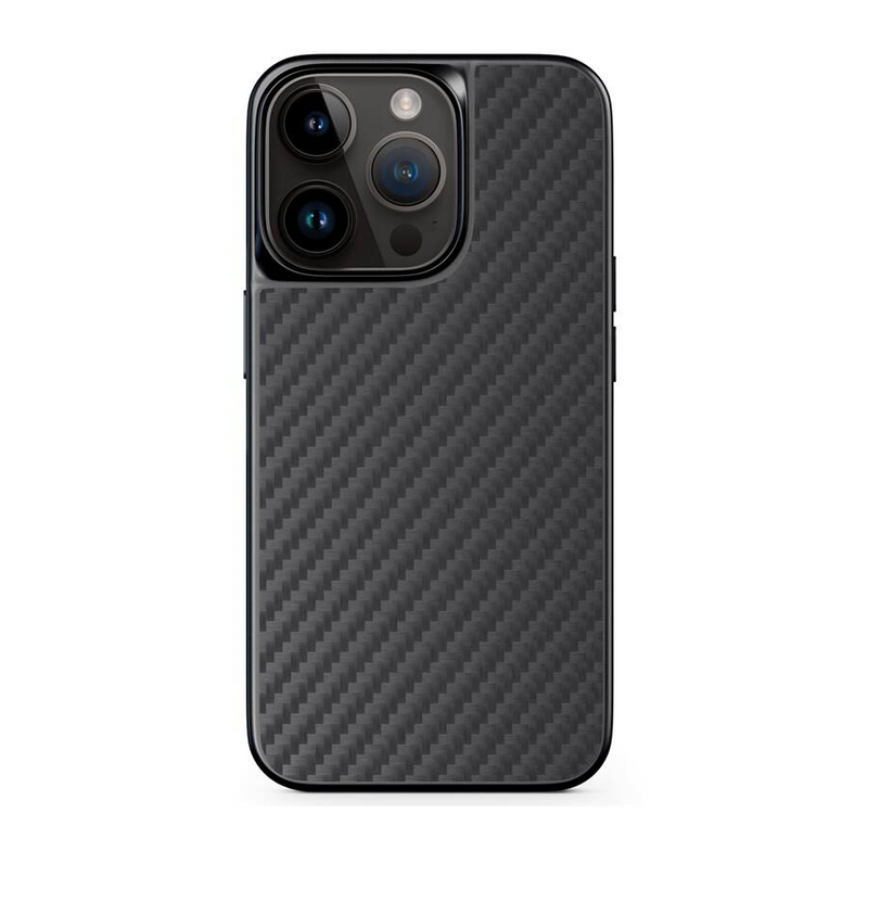 Epico Hybrid Carbon Case Magnetic - MagSafe compatible - iPhone 14 Plus (6.7") - Black
