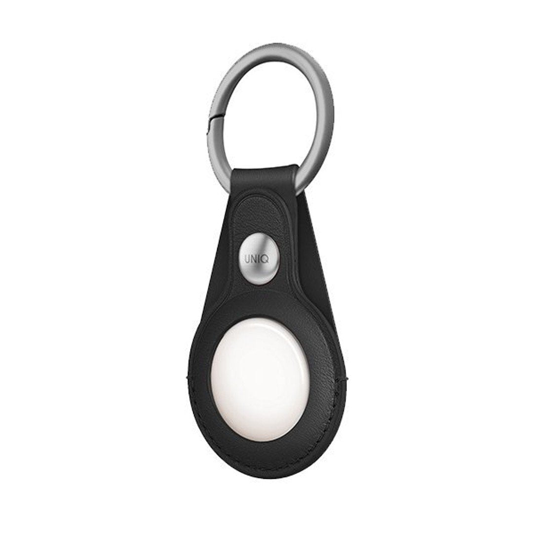 Uniq Domus Leatherette AirTag Case (Black)