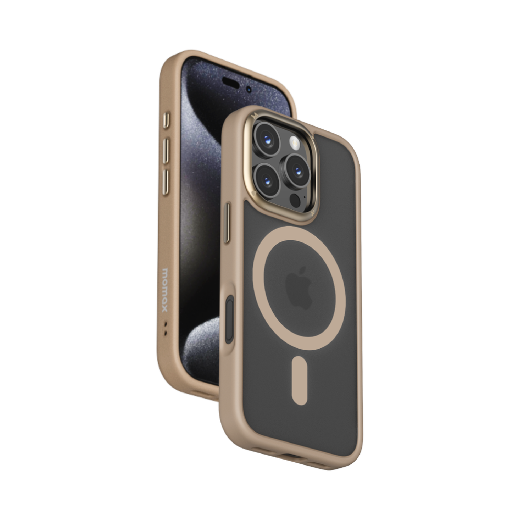 MOMAX Play Magnetic Case for iPhone 16 Pro 6.3" - Rose Gold
