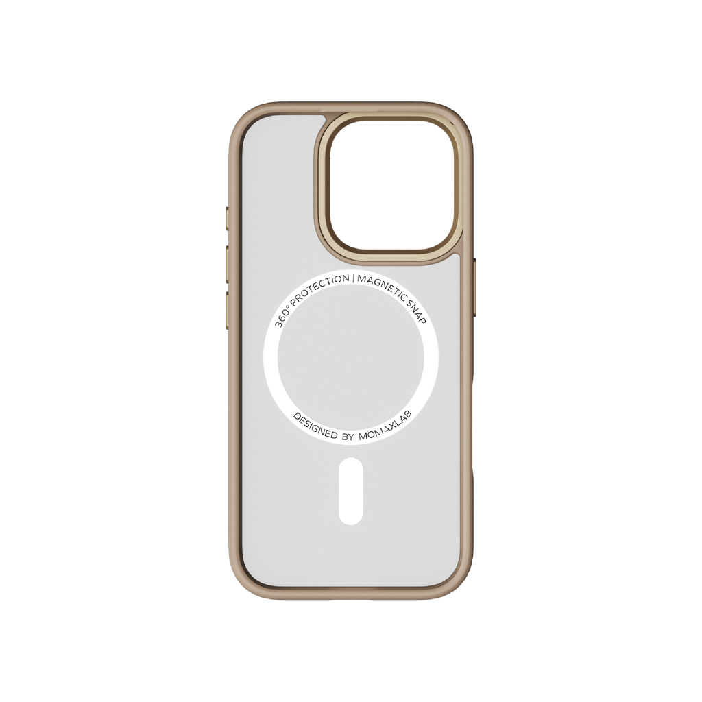MOMAX Play Magnetic Case for iPhone 16 Pro 6.3" - Rose Gold
