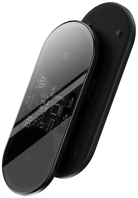 Baseus Digital LED Display Dual Qi wireless charger, 20W