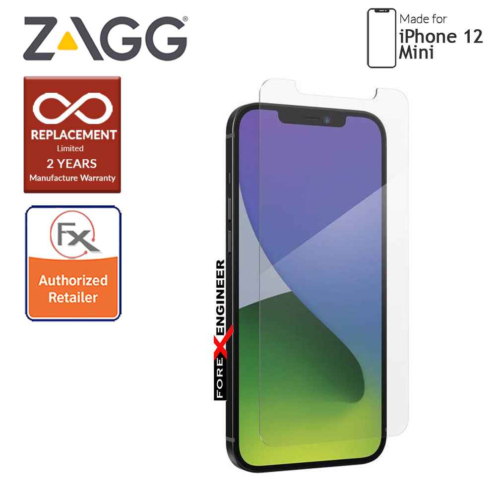 واقي شاشة زجاجي شفاف من InvisibleShield Elite VisionGuard+ لهاتف iPhone 12 Mini 5G مقاس 5.4 بوصة - شفاف