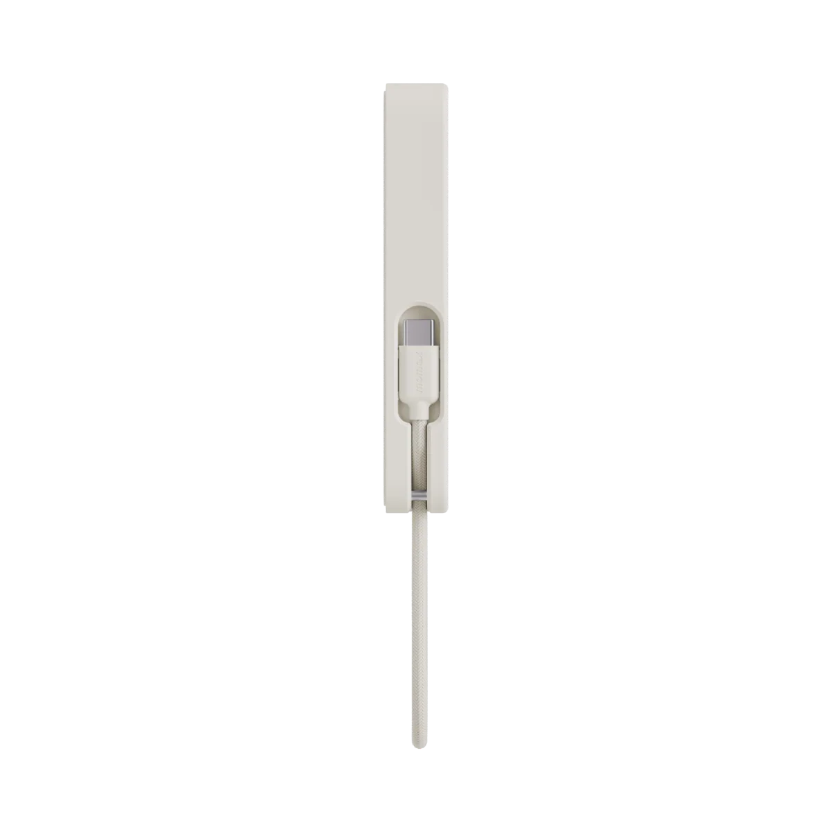 Momax 1-Power X Battery Pack (10000mAh) with Built-in USB-C Cable (White)