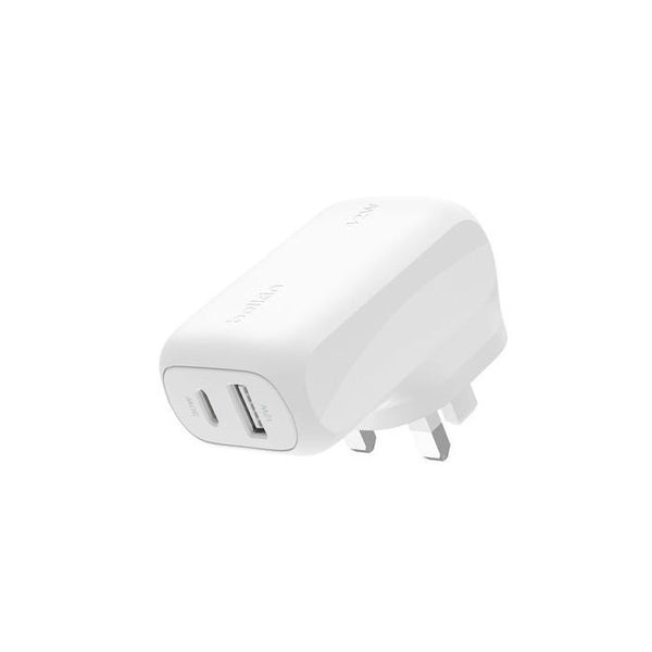 Belkin 42W PD USB-C and USB-A Dual Wall Charger (White)