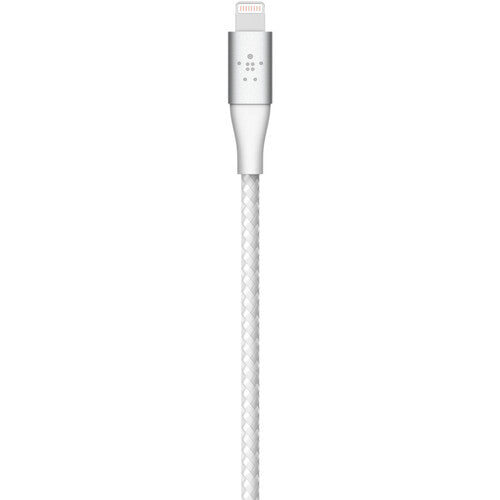 كابل Belkin BoostCharge Braided Lightning إلى USB-A بطول 6.6 قدم، أبيض 