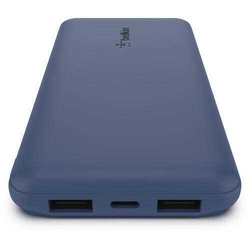 بنك طاقة Belkin Boost Charge USB-C سعة 10,000 مللي أمبير/ساعة 15 واط أزرق