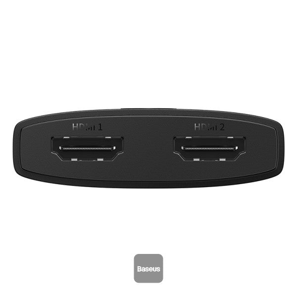 Baseus AirJoy Series 2-in-1 Bidirectional HDMI Switch with 1m Cable Cluster Black