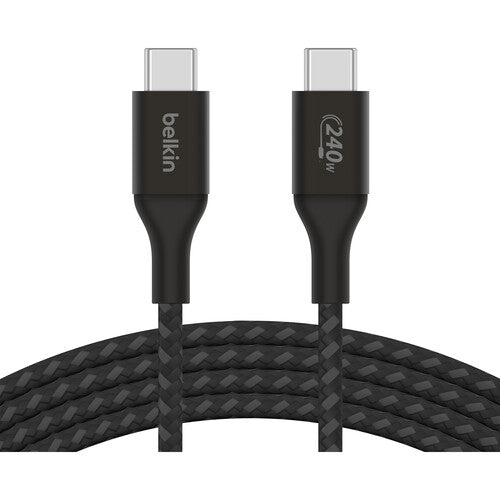 كابل Belkin BoostCharge USB-C بقوة 240 واط (6.6 بوصة، أسود)