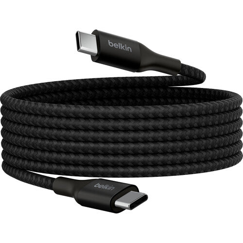 كابل Belkin BoostCharge USB-C بقوة 240 واط (6.6 بوصة، أسود)