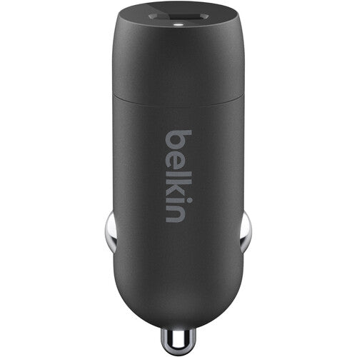 شاحن سيارة Belkin Boost Charge 30W USB-C PD مع كابل USB-C إلى Lightning باللون الأسود 