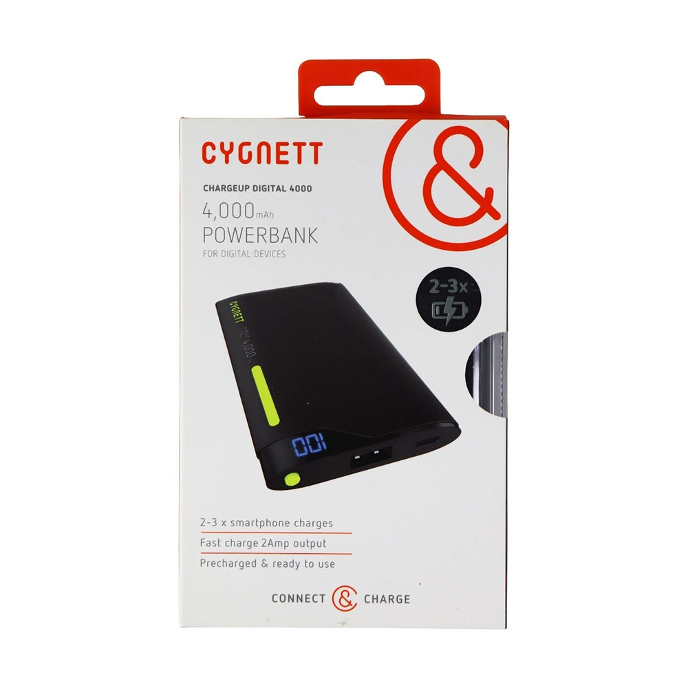 Cygnett ChargeUp Lithium Polymer Powerbank Digital 4000mAh Green/Grey