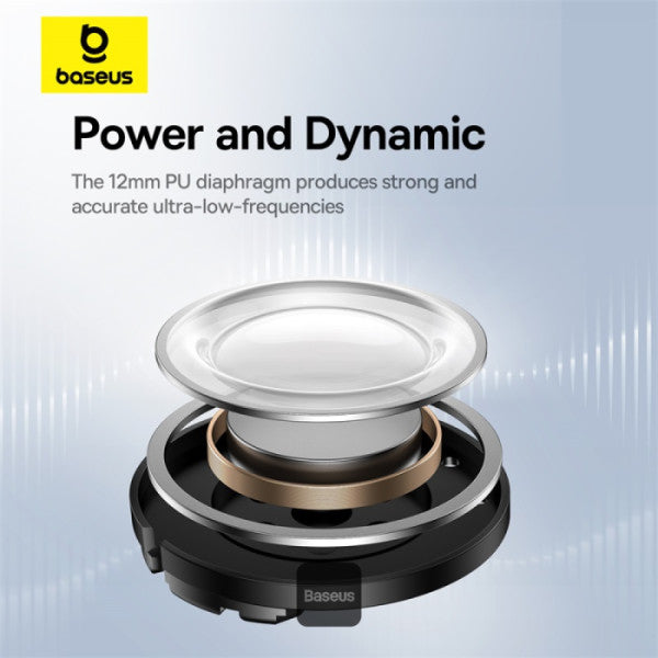 Baseus Bowie E20 True Wireless Earbuds With 2 ENC Mics, 33H Playtime - Black