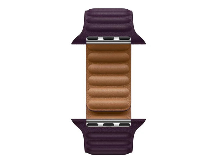 45mm Dark Cherry Leather Link - M/L