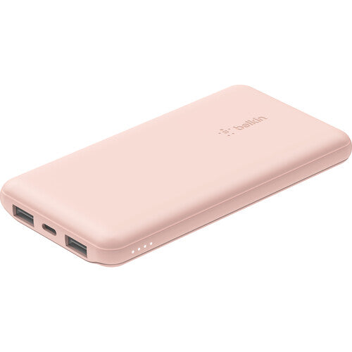 بنك طاقة Belkin Boost Charge USB-C، 10,000 مللي أمبير/ساعة، 15 واط، ذهبي وردي 