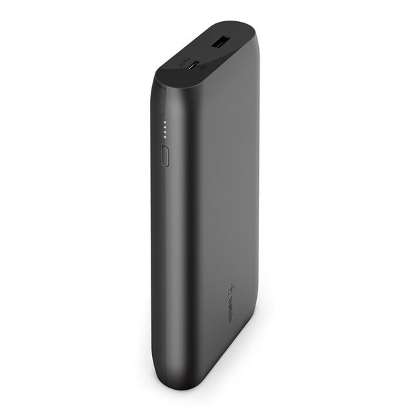 شاحن محمول من Belkin - كابل USB-C متضمن - بنك طاقة USB-C PD 20000 مللي أمبير/ساعة أسود
