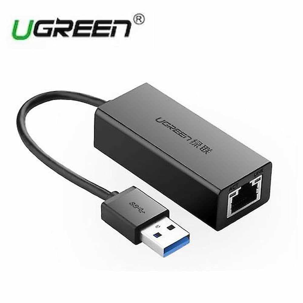 UGREEN USB 3.0 Gigabit Ethernet Adapter Black