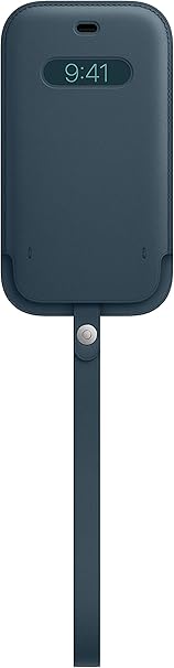 Apple iPhone 12 and 12 Pro Leather Sleeve with MagSafe - Baltic Blue