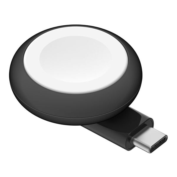 شاحن Belkin المحمول USB-C لساعة Apple Watch، معتمد من MFi، شاحن USB-C باللون الأسود 