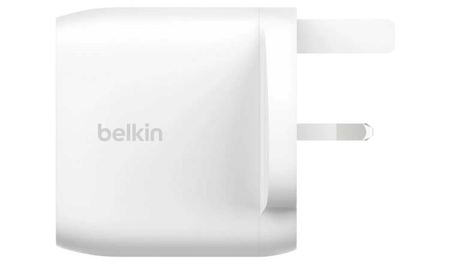 شاحن حائطي مزدوج المنفذ USB-C بقوة 60 وات من Belkin - أبيض