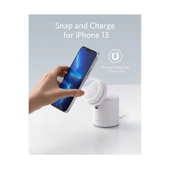 Anker 623 MagGo Magnetic Wireless Charger - White