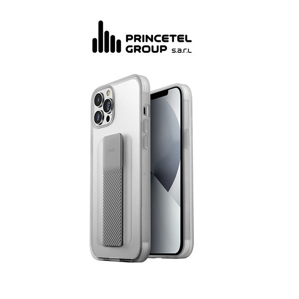 Uniq Hybrid Iphone 13 Pro Max Heldro Mount Series - Dove matte Clear