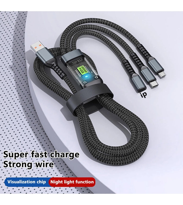 Naztech USB-C Male Cable - USB-C Male, 1.2 Meters, Black