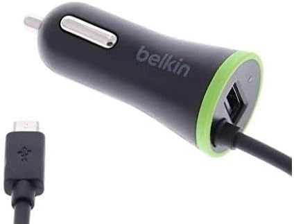 Belkin Boost-Up Micro USB Car Charger w/USB Port Black 17 Watt 3.4 Amp