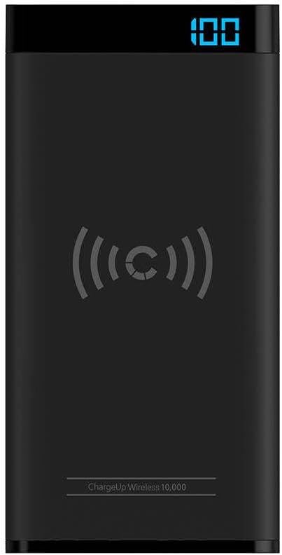 Cygnett ChargeUp Swift 10K Wireless QI Portable Power Bank - Black