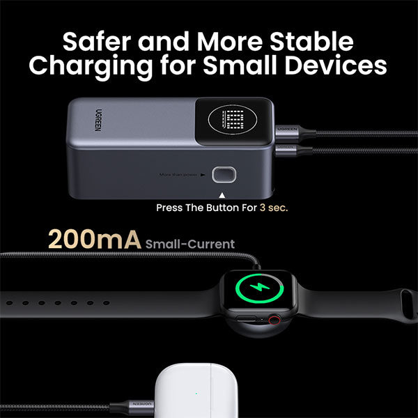 Ugreen 12000mAh 100W Fast Charging Power Bank Gray